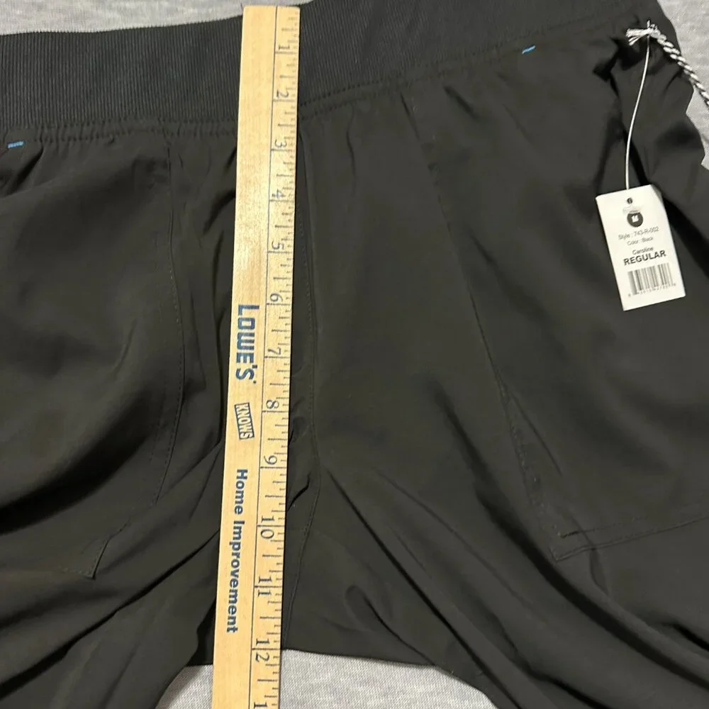 Koi Basics Caroline Womens 5-Pocket Stretch Scrub Pants Size M Black Lightweight - Picture 12 of 16